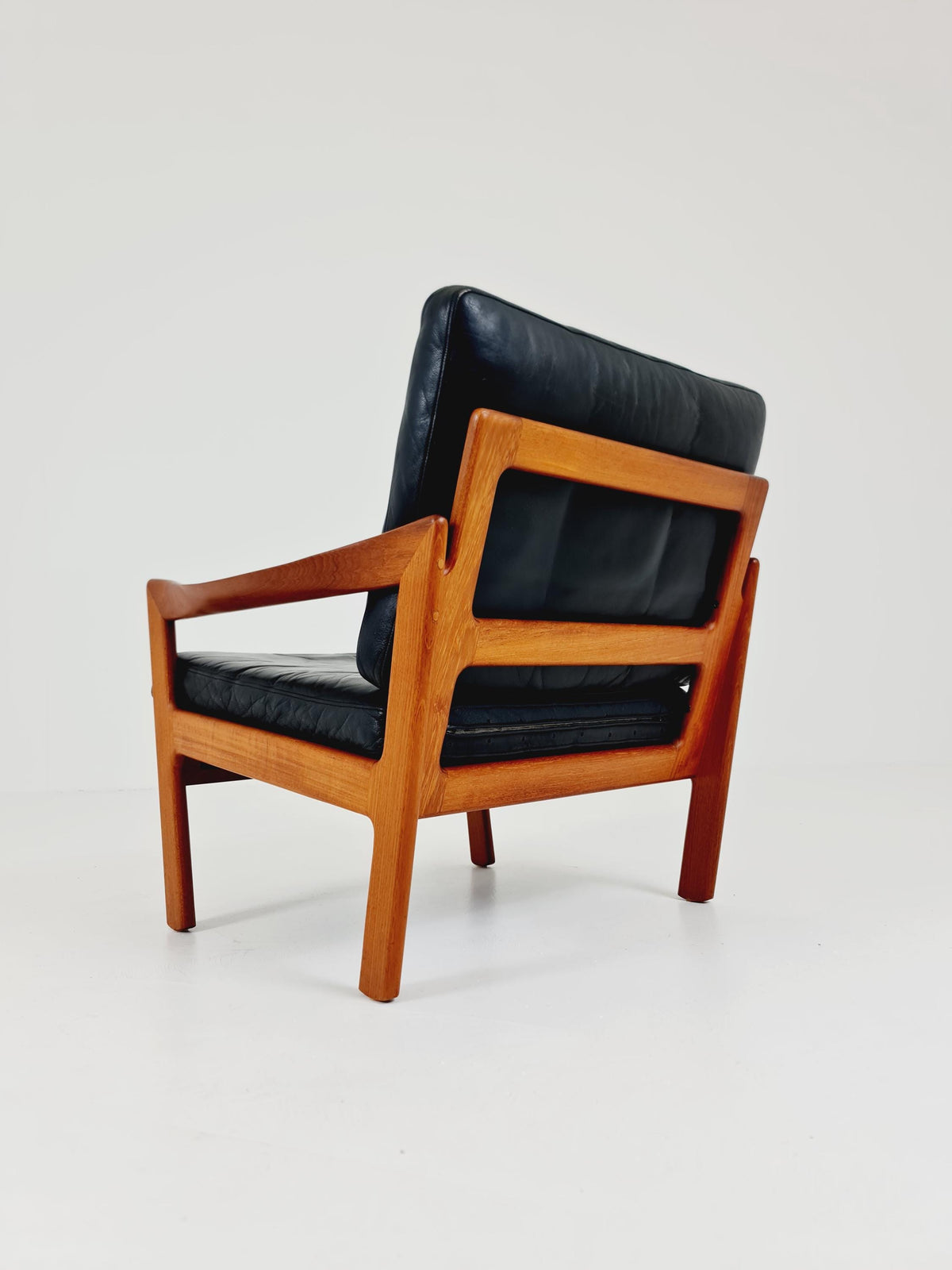 Mid century easy lounge chair by Illum Wikkeslo Eilersen in solid teak, 1960s,