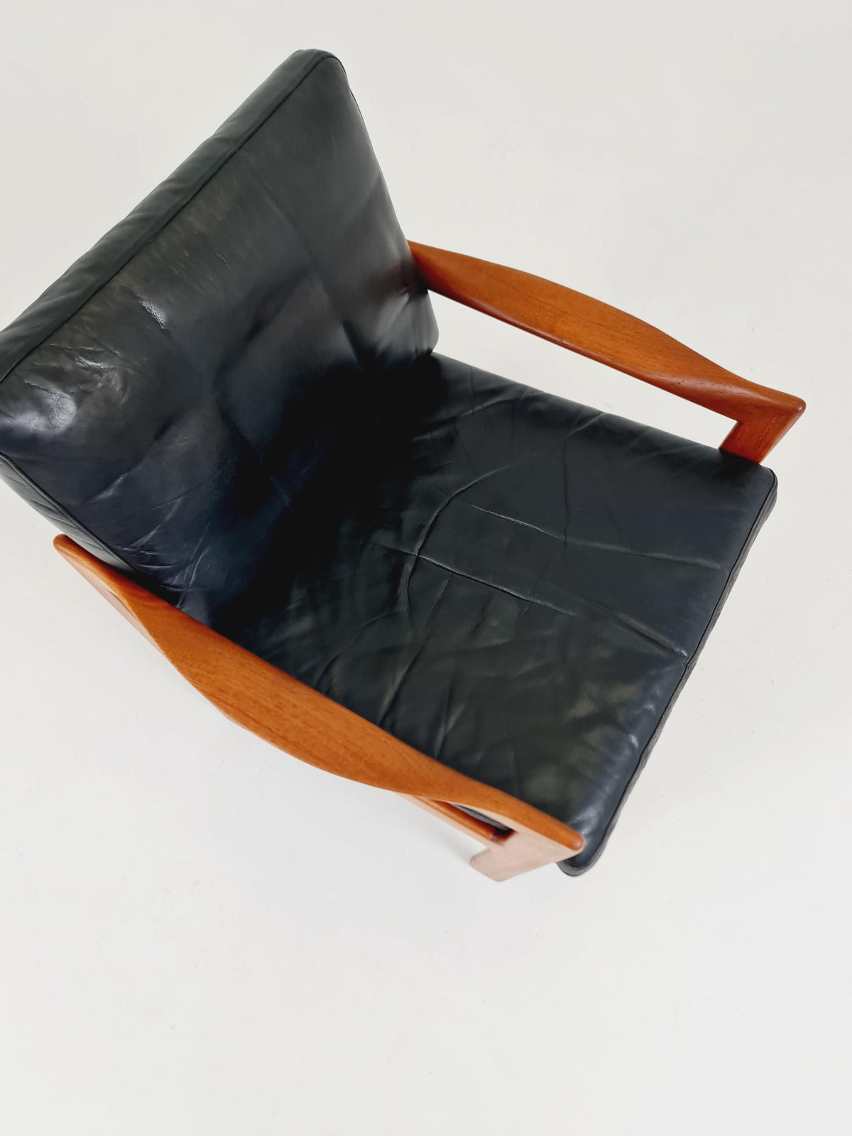 Mid century easy lounge chair by Illum Wikkeslo Eilersen in solid teak, 1960s,