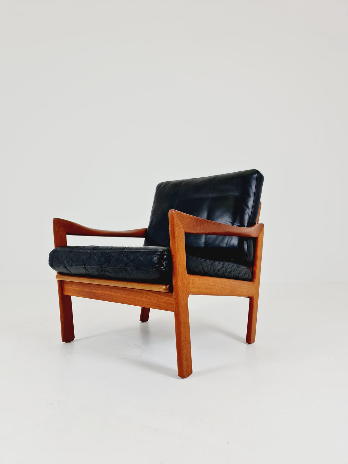 Mid century easy lounge chair by Illum Wikkeslo Eilersen in solid teak, 1960s,