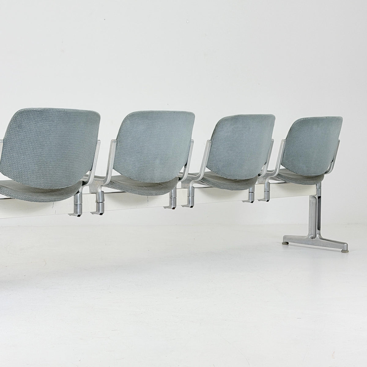 Rare Mid century Giancarlo Piretti Axis 3000 5-Seater Bench for Anonima Castelli, Italy, 1970s
