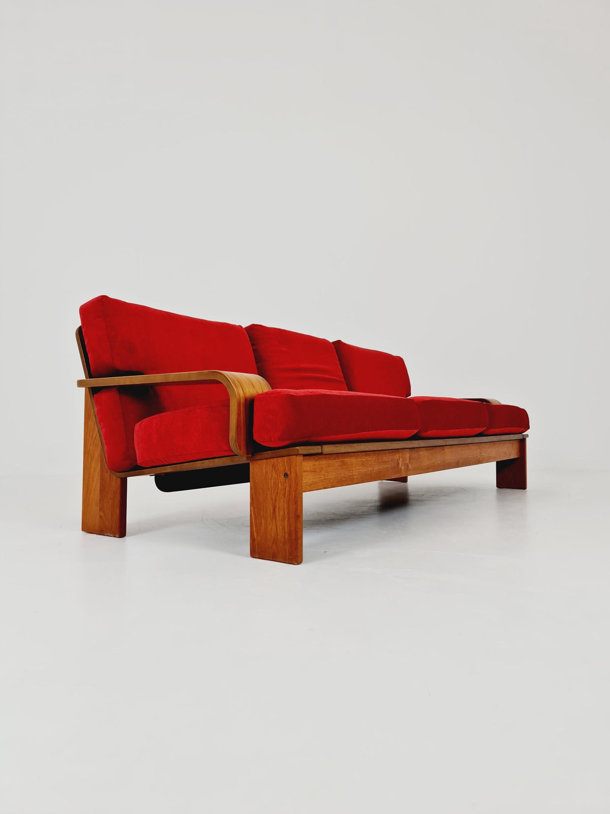 Rare Mid-Century Dansih Modern Teak Sofa 1970s – Newly Upholstered