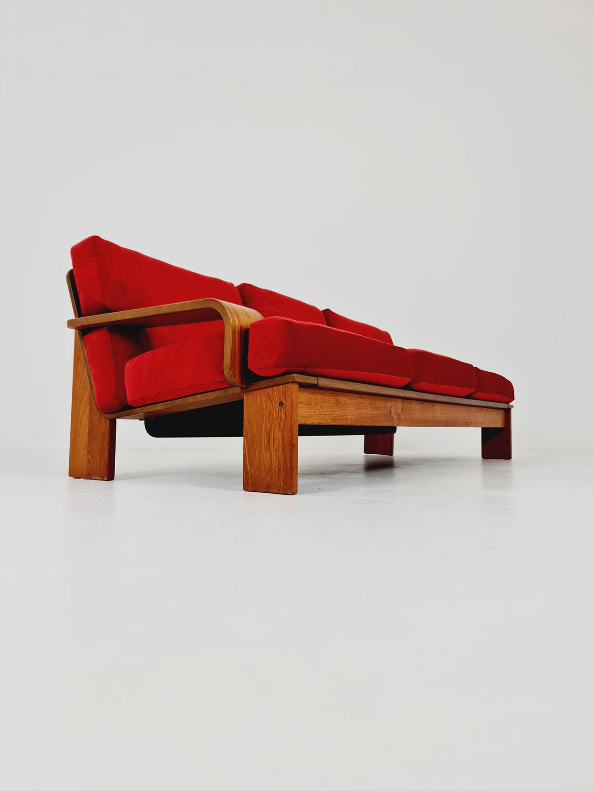 Rare Mid-Century Dansih Modern Teak Sofa 1970s – Newly Upholstered