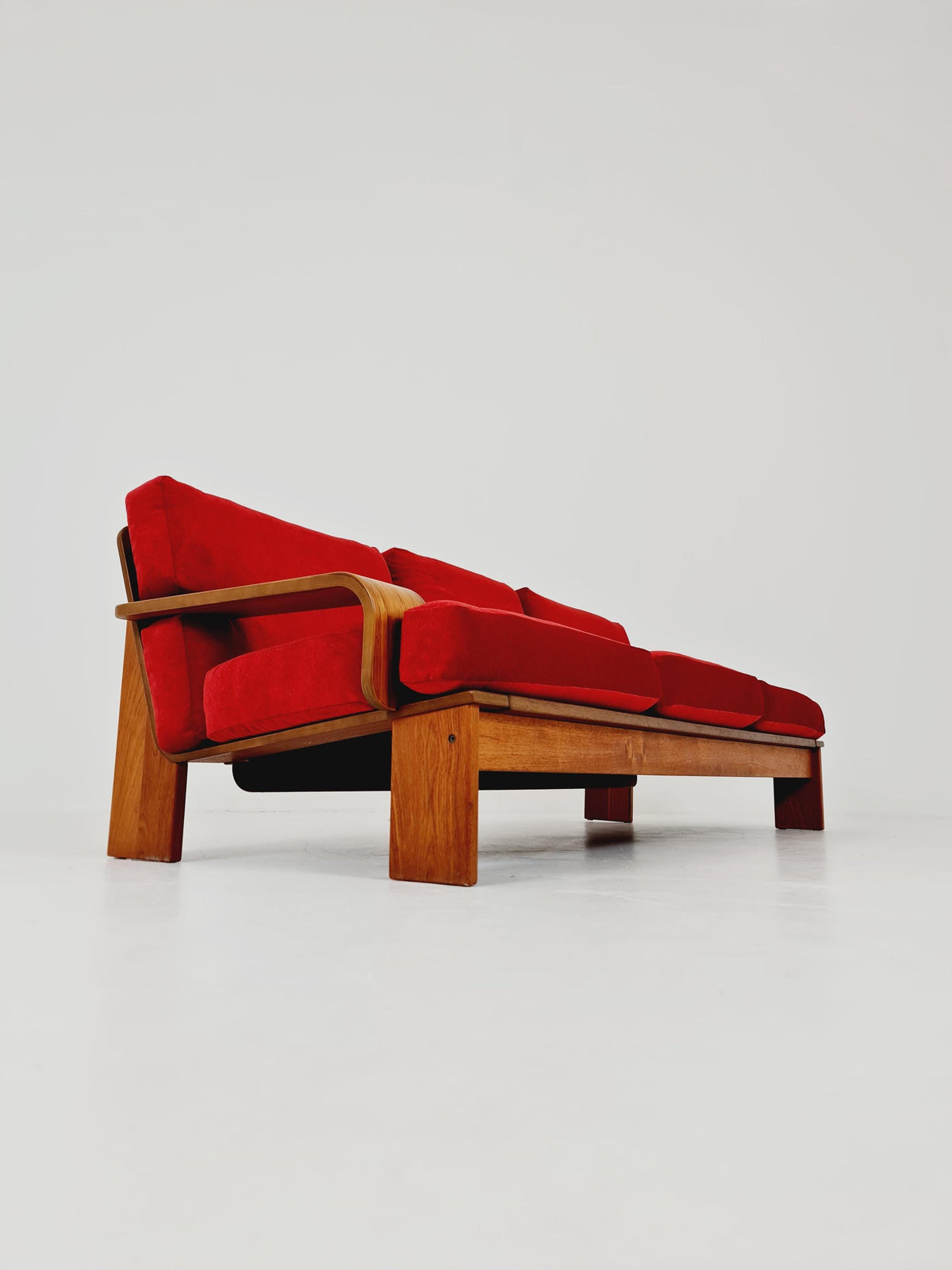 Rare Mid-Century Dansih Modern Teak Sofa 1970s – Newly Upholstered