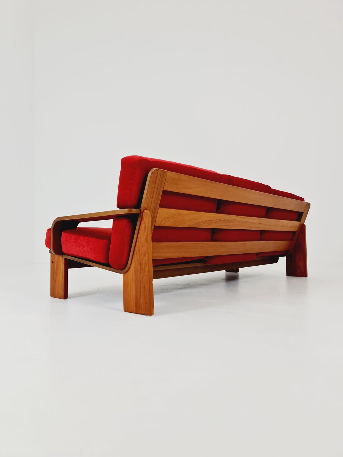 Rare Mid-Century Dansih Modern Teak Sofa 1970s – Newly Upholstered