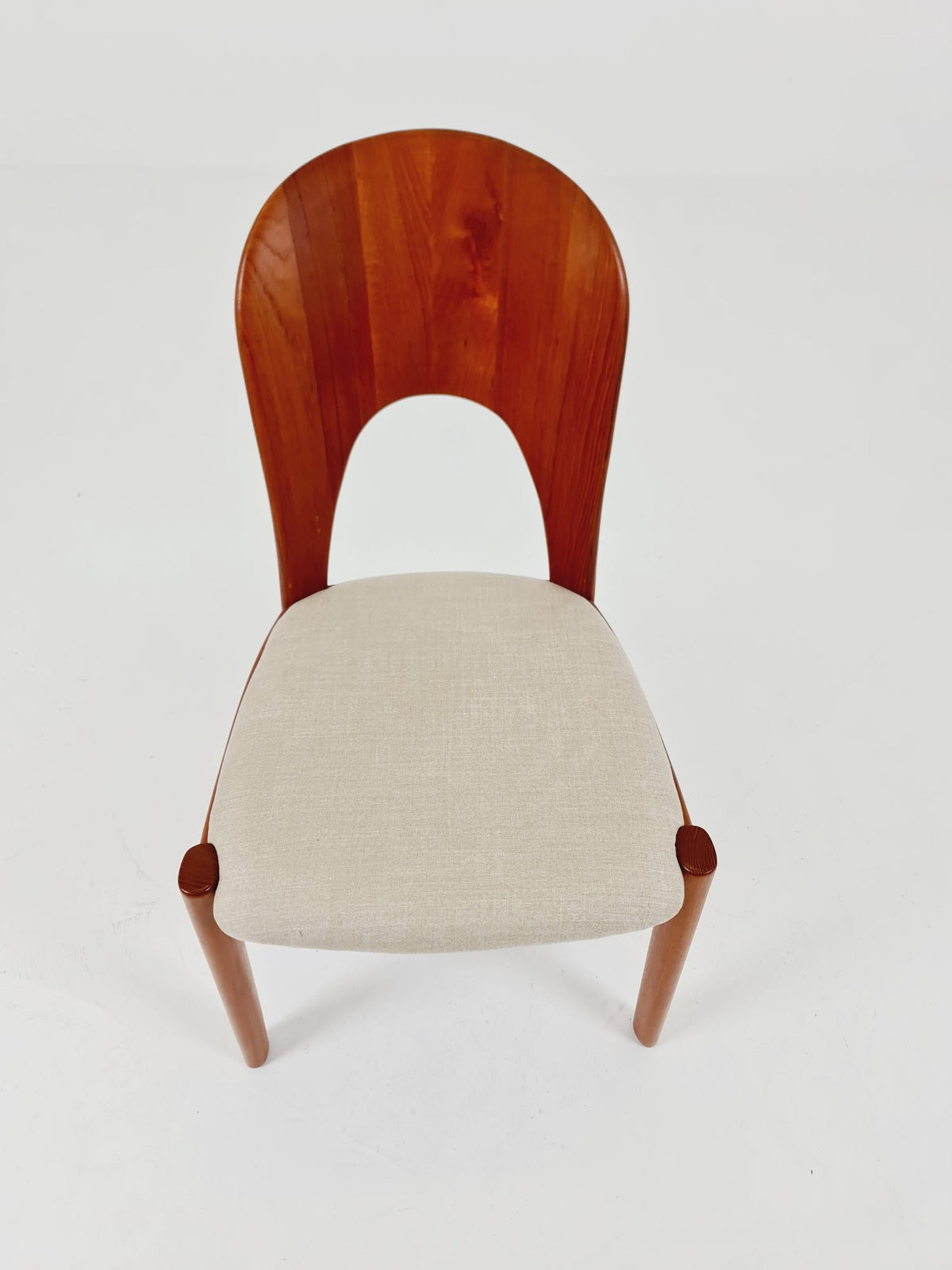 Vintage Danish solid teak dining chair by Niels Koefoed for Koefoed Hornslet , 1960s,