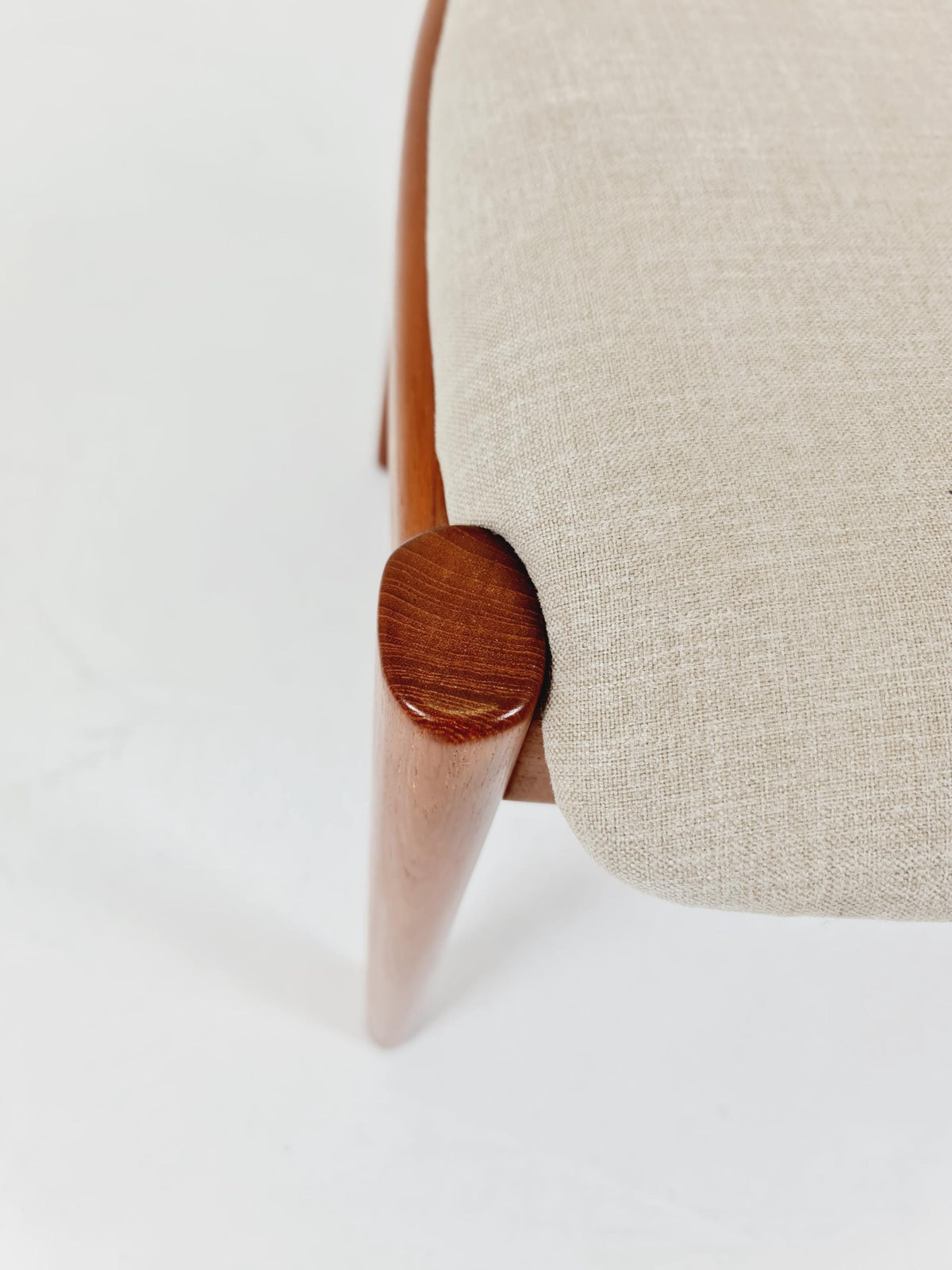 Vintage Danish solid teak dining chair by Niels Koefoed for Koefoed Hornslet , 1960s,