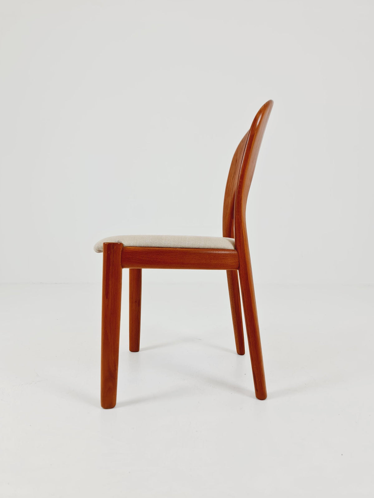 Vintage Danish solid teak dining chair by Niels Koefoed for Koefoed Hornslet , 1960s,