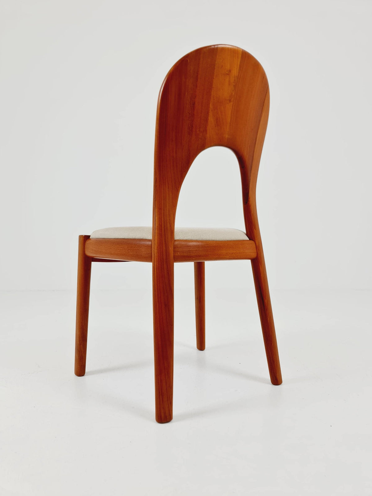 Vintage Danish solid teak dining chair by Niels Koefoed for Koefoed Hornslet , 1960s,