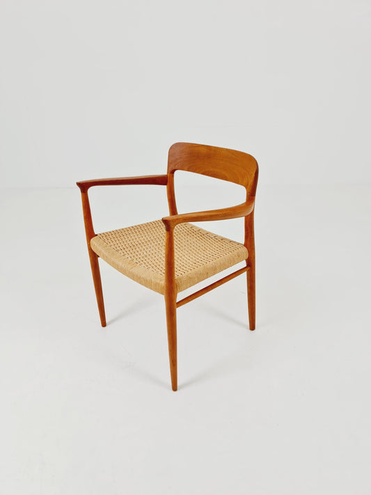 Vintage Danish Cord teak Armchair by Niels Otto Moller n: 56 , 1960s,