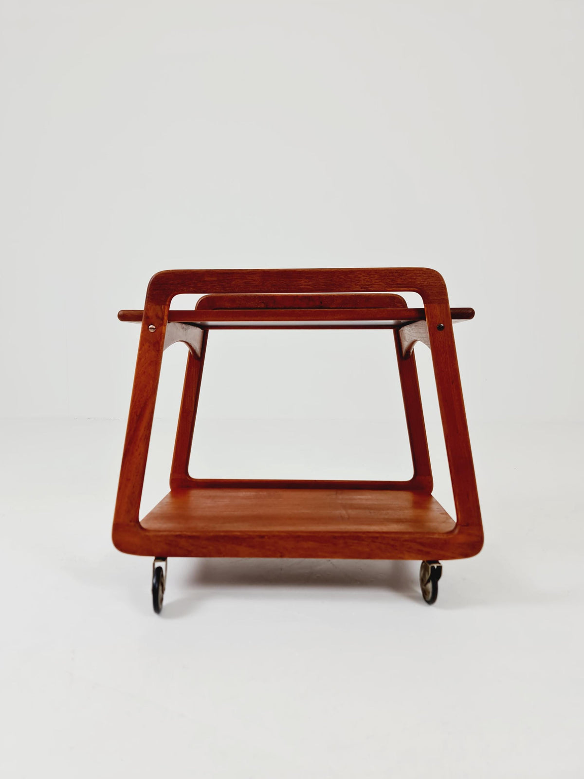 Vintage mid century danish trolley in solid teak/ bar cart By SIKA Mobler , 1960s
