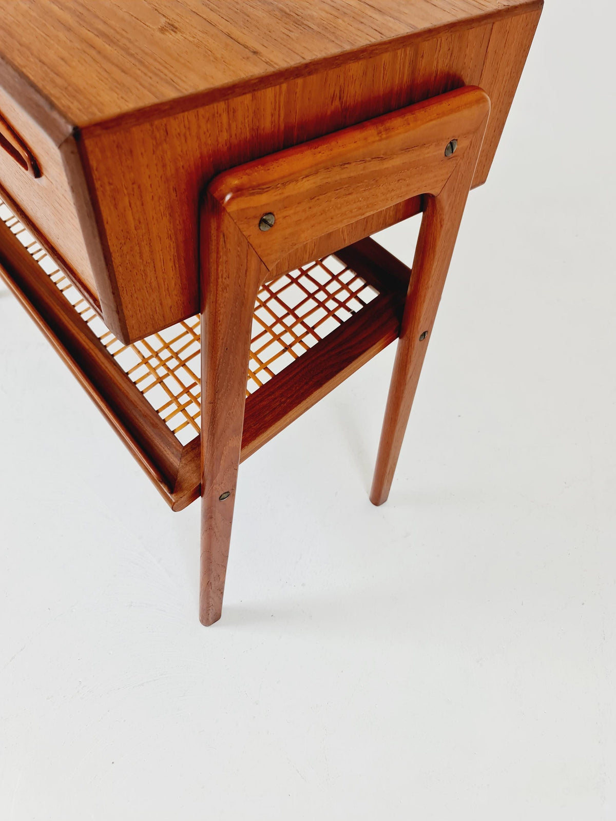 Midcentury danish Teak Vintage Side table/Nightstand By Ronde 1960s
