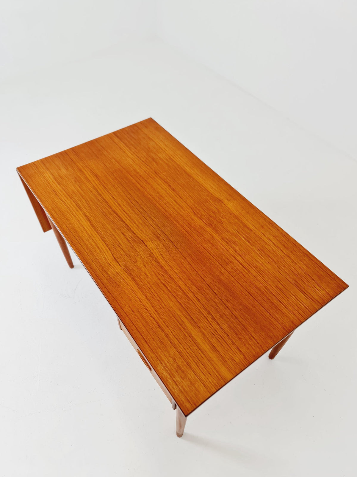 Mid century Danish leaf Drop teak desk By Arne Vodder For H.Sigh & Son , 1960s