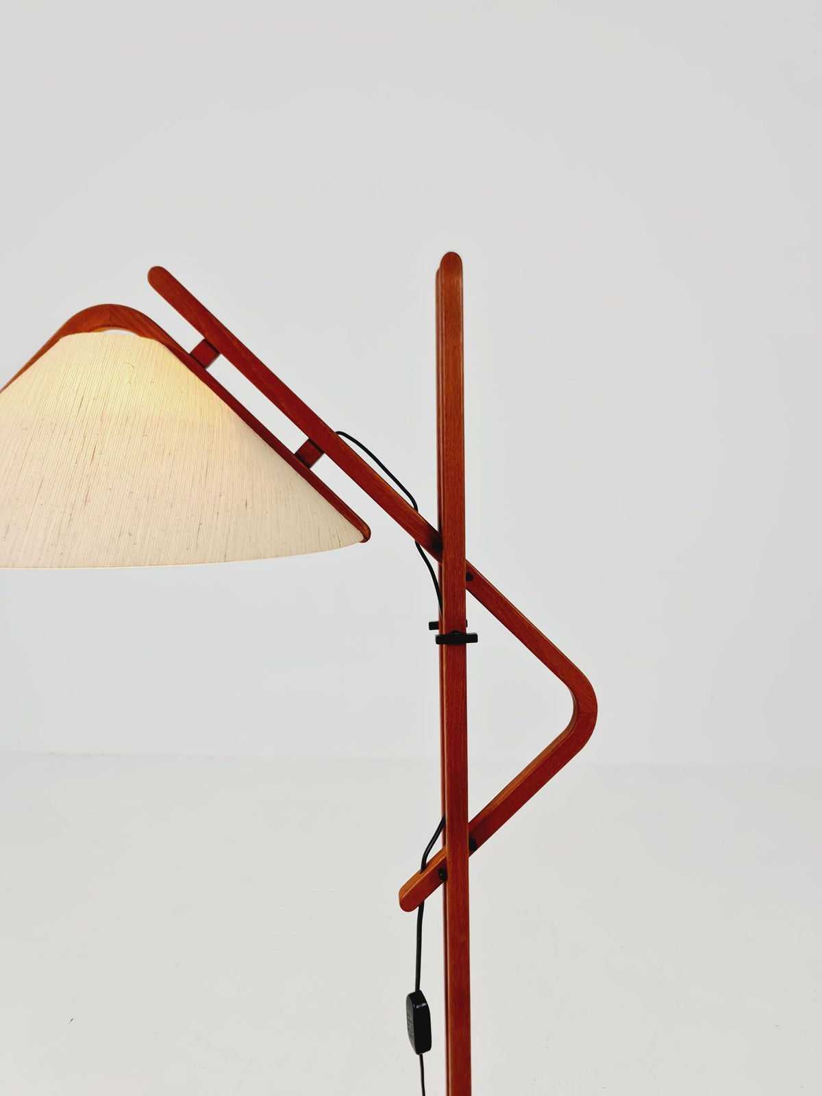 Vintage Danish Teak floor lamp by DOMUS 1970s