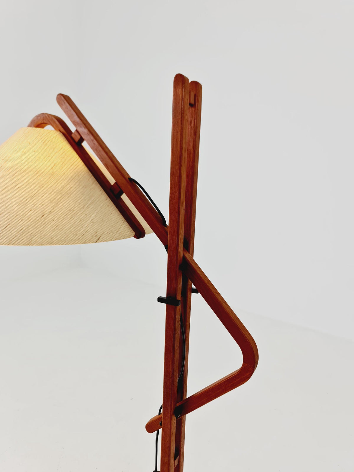 Vintage Danish Teak floor lamp by DOMUS 1970s