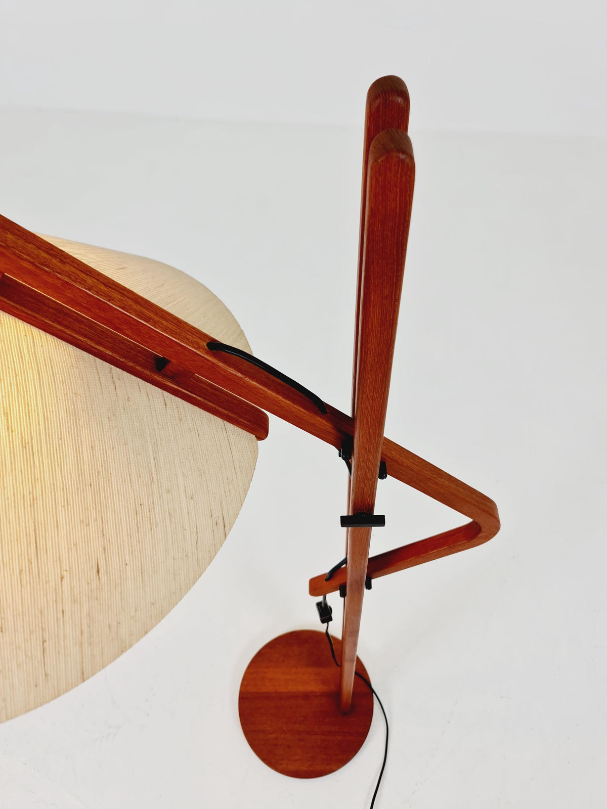 Vintage Danish Teak floor lamp by DOMUS 1970s