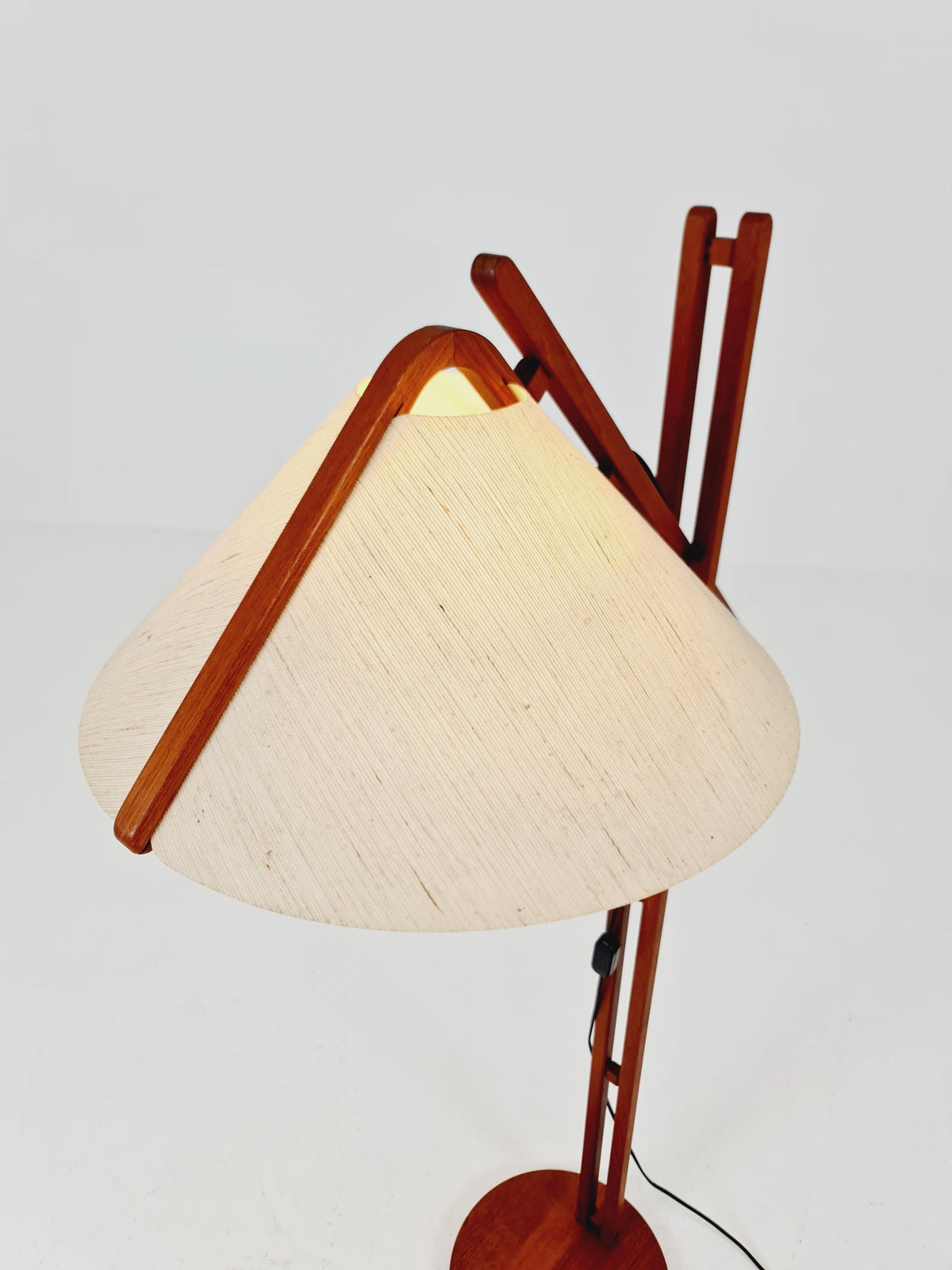 Vintage Danish Teak floor lamp by DOMUS 1970s