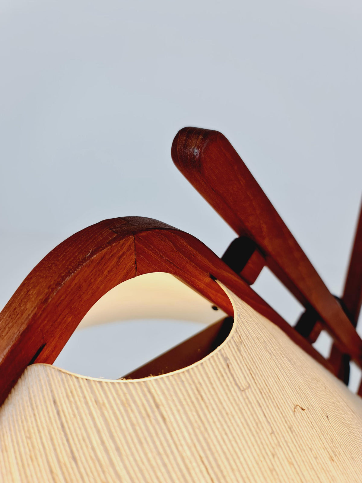 Vintage Danish Teak floor lamp by DOMUS 1970s