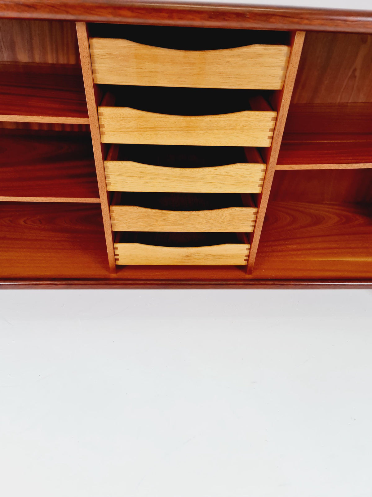 MidCentury Danish Rosewood Tambour Doors Sideboard by Dyrlund ,1960s