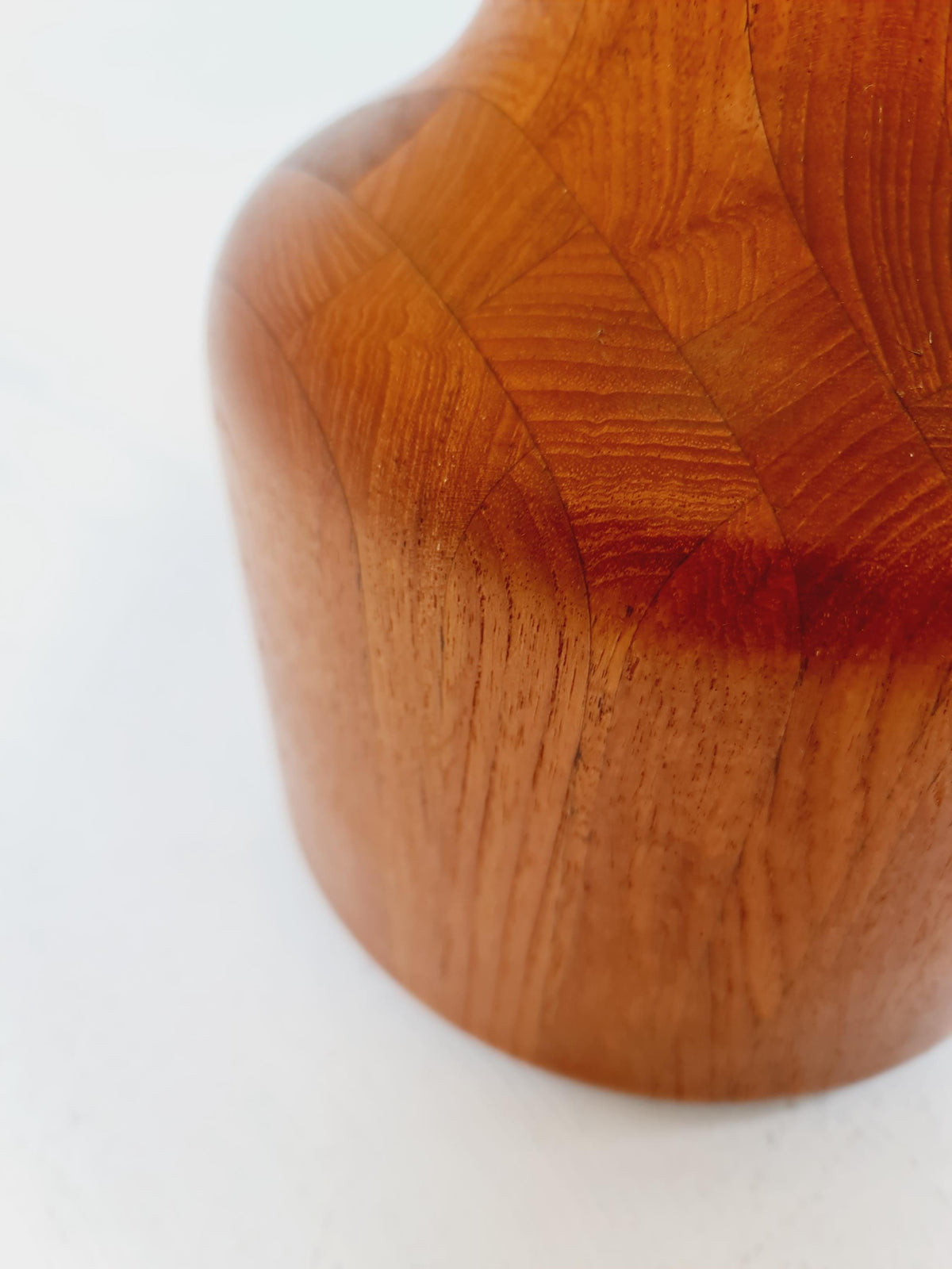 Mid century solid teak table lamp by Kirk copenhagen , 1960s