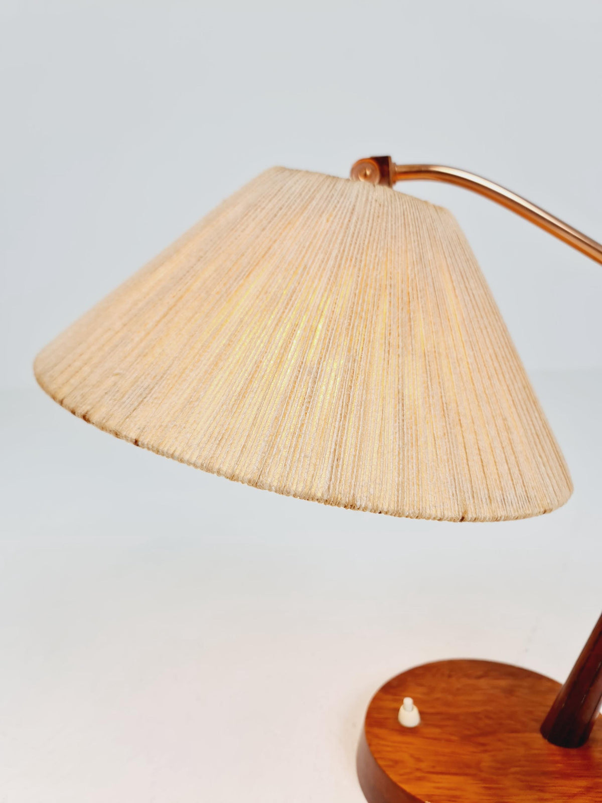 Mid century Teak and brass table lamp by Frits muller for Temde , 1960s