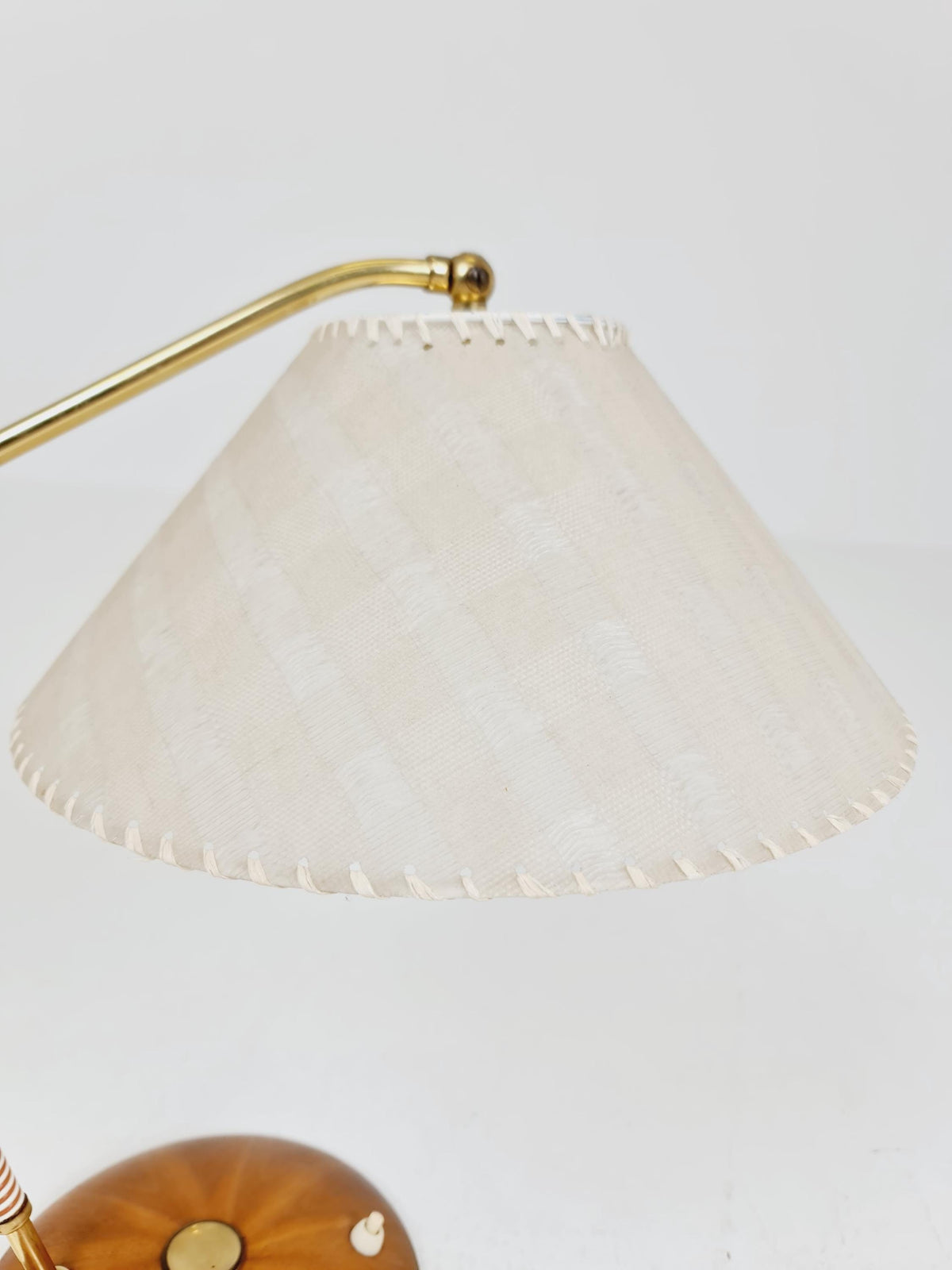 Mid century Teak and brass table lamp by Frits muller for Temde , 1960s