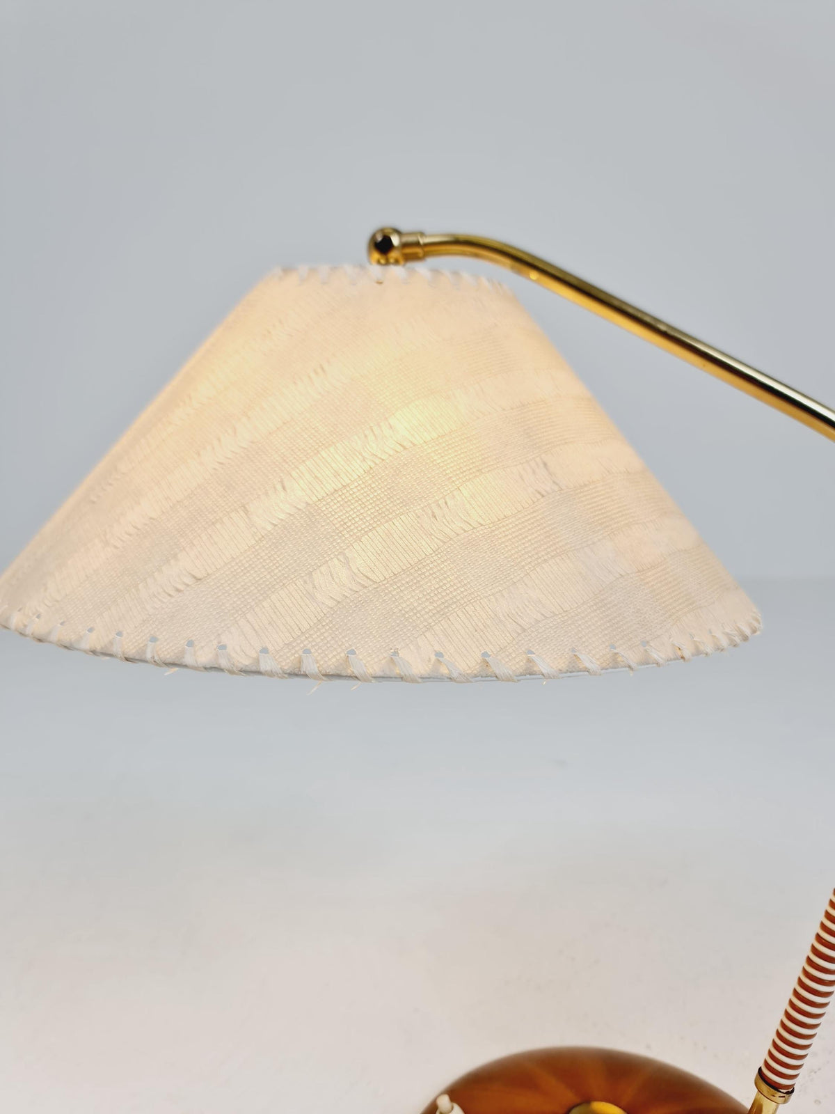 Mid century Teak and brass table lamp by Frits muller for Temde , 1960s