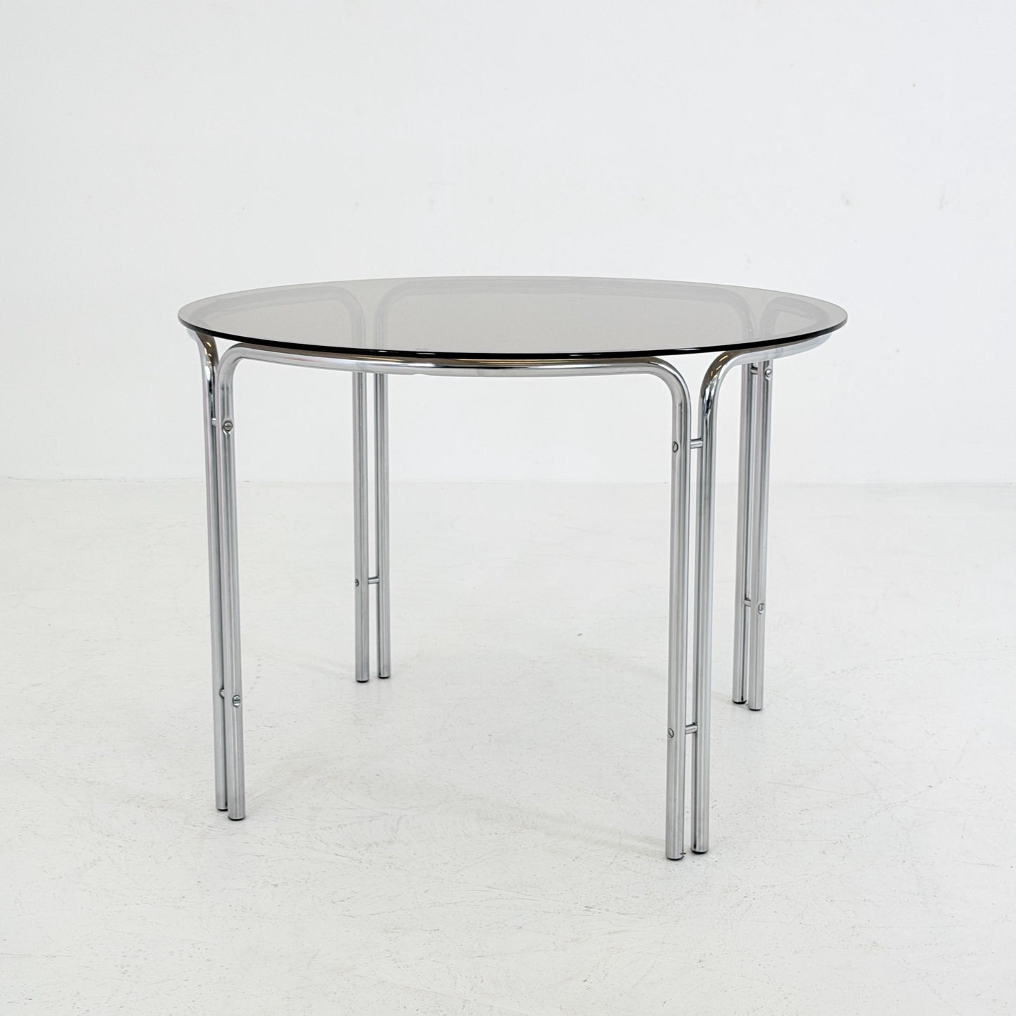 Mid-Century Italian Round Dining Table by Gastone Rinaldi, 1970s