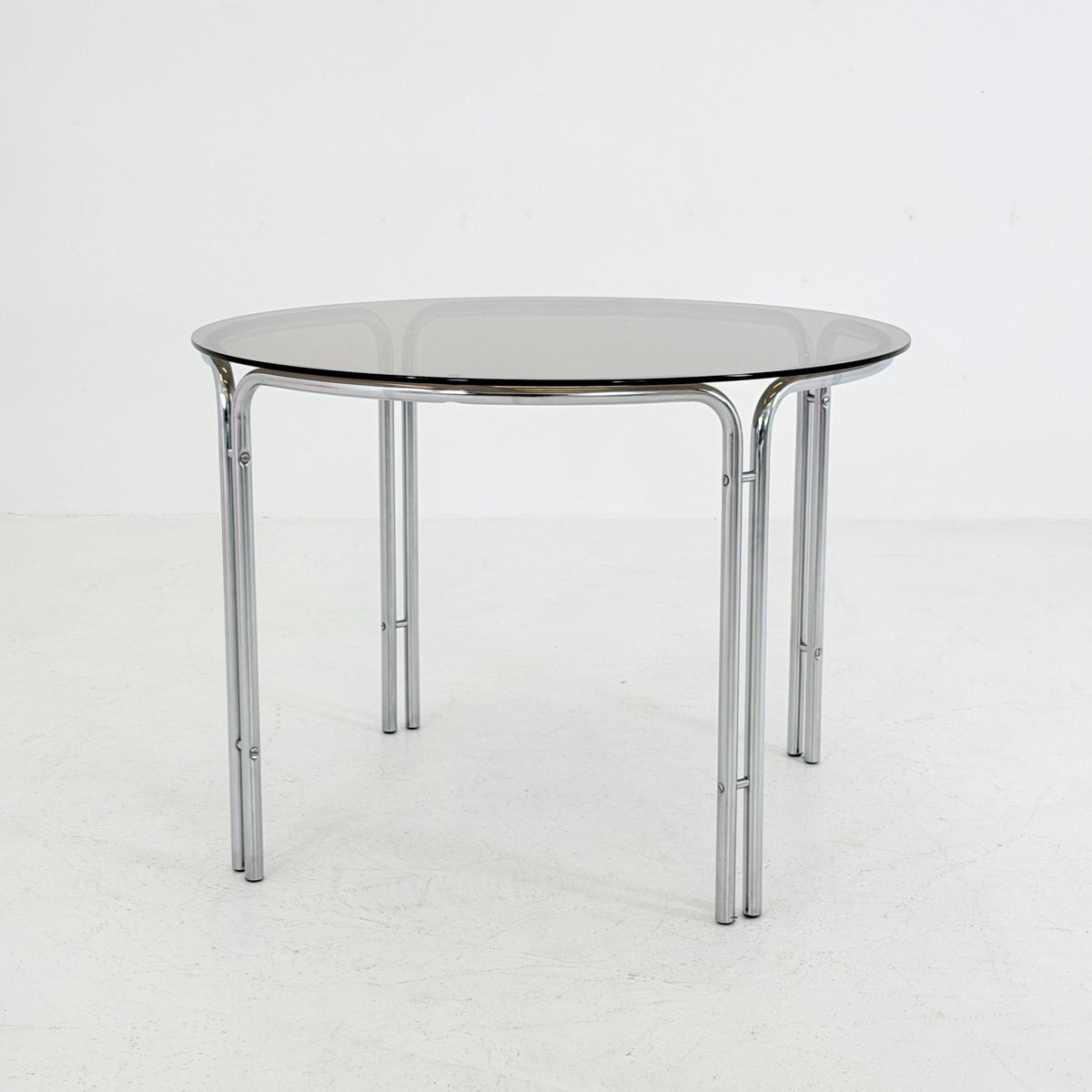 Mid-Century Italian Round Dining Table by Gastone Rinaldi, 1970s