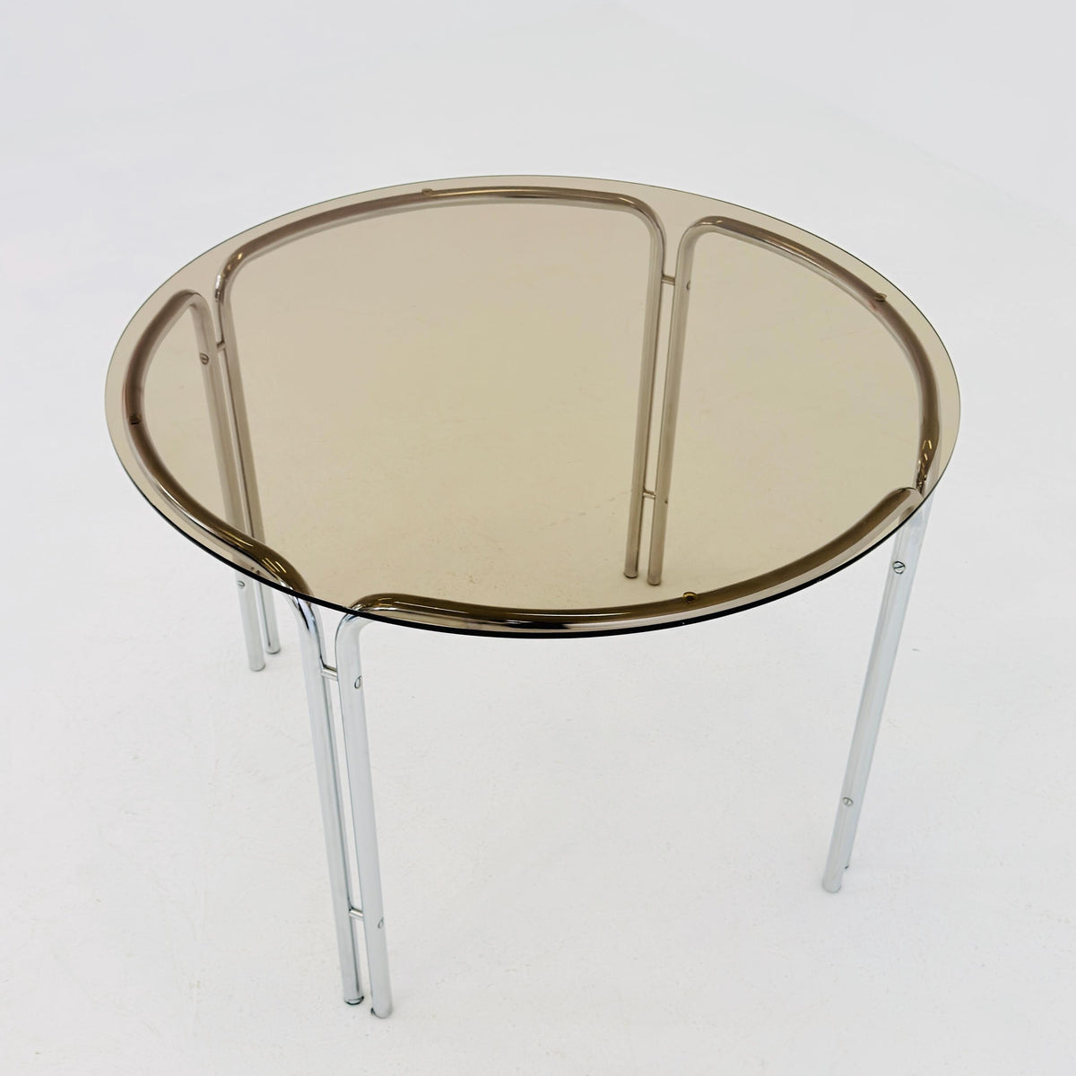 Mid-Century Italian Round Dining Table by Gastone Rinaldi, 1970s