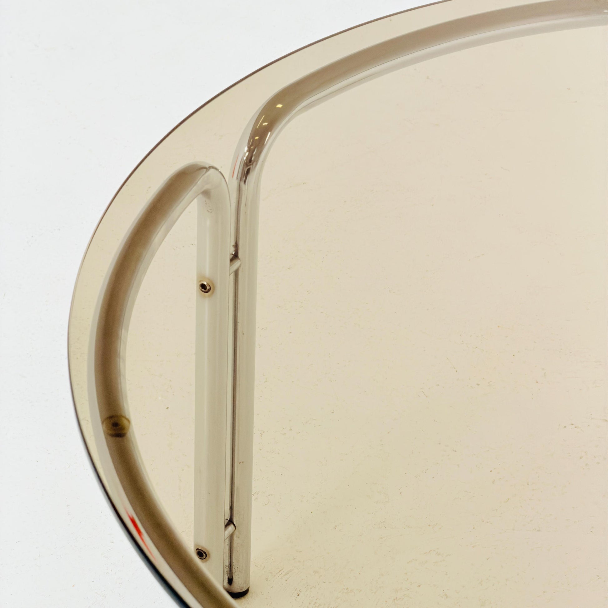 Mid-Century Italian Round Coffee Table by Gastone Rinaldi, 1970s