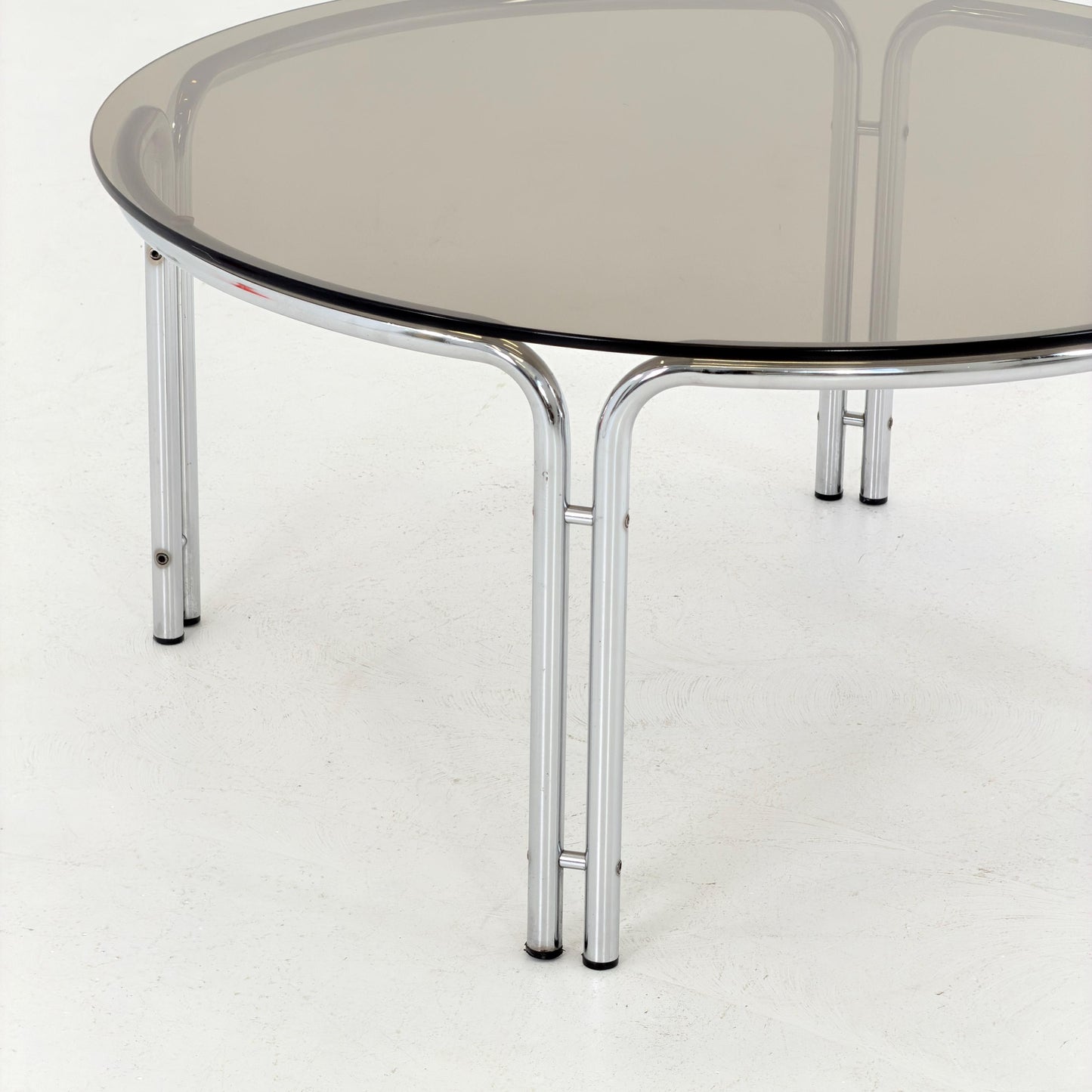 Mid-Century Italian Round Coffee Table by Gastone Rinaldi, 1970s