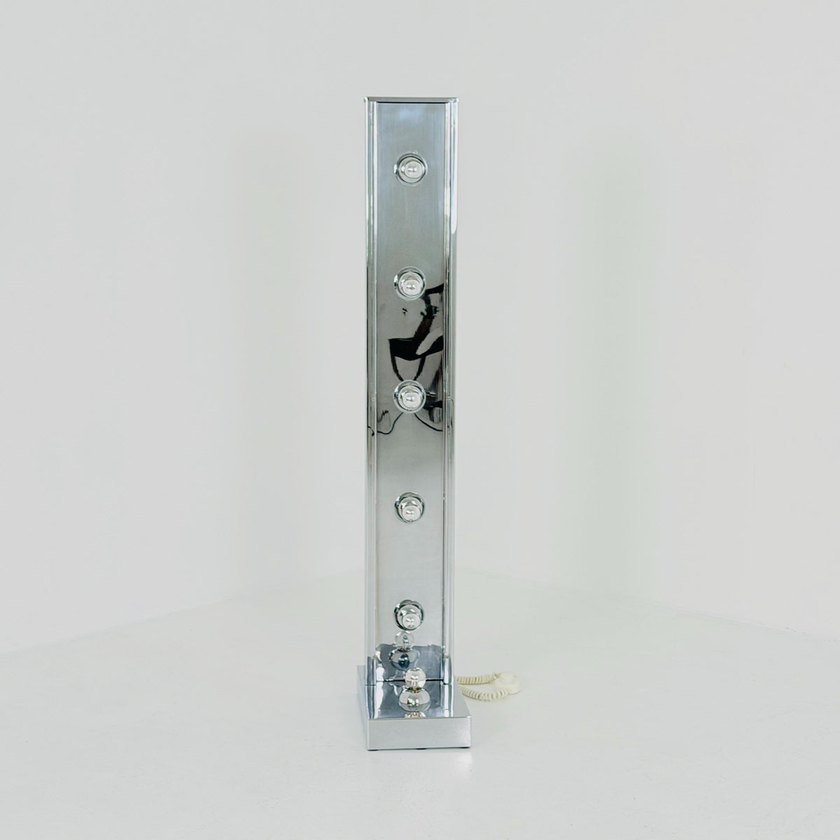 Rare Mid-Century Chrome Floor Lamp | Sputnik Space Age Lamp | Italian Design 1980s |