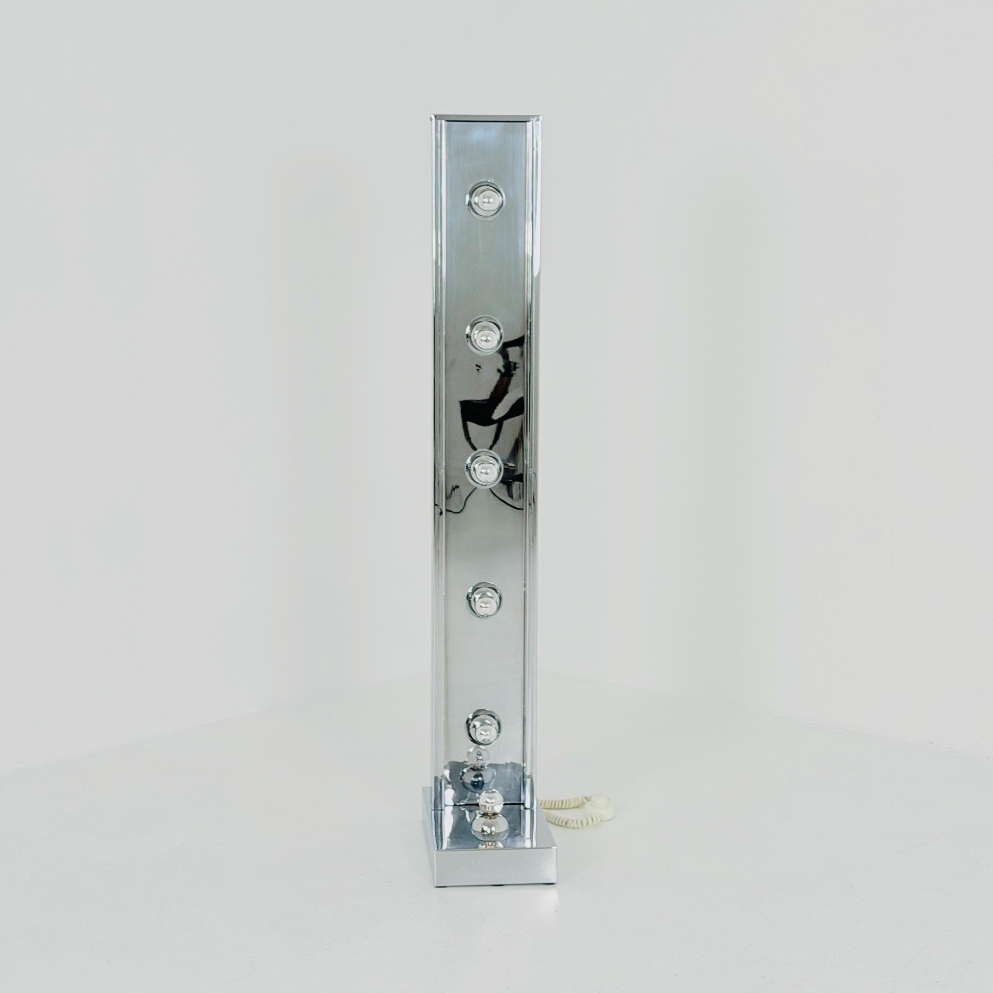 Rare Mid-Century Chrome Floor Lamp | Sputnik Space Age Lamp | Italian Design 1980s |