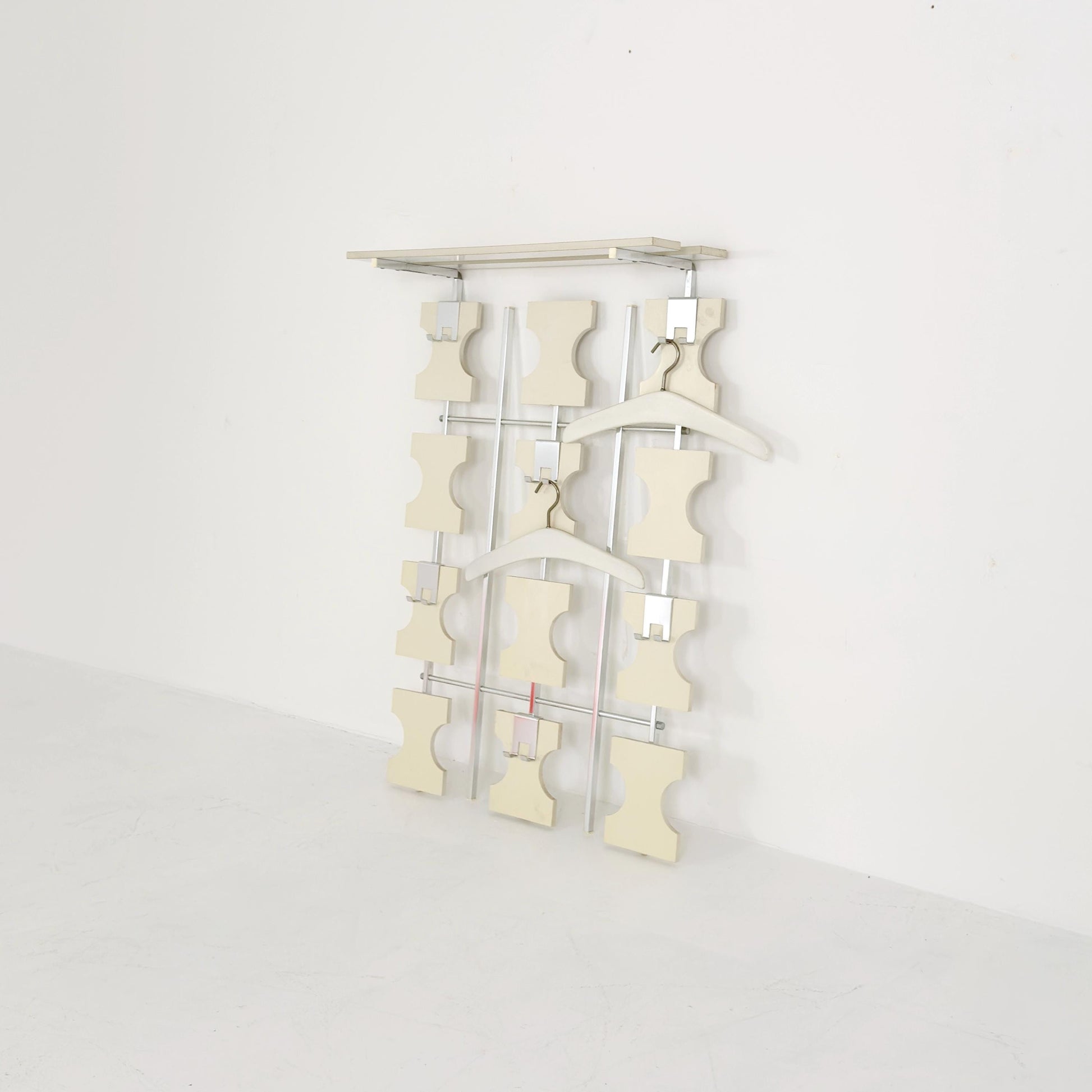 Rare Mid Century Wall Mounted Coat Rack | Modular German Design | 1970s Germany