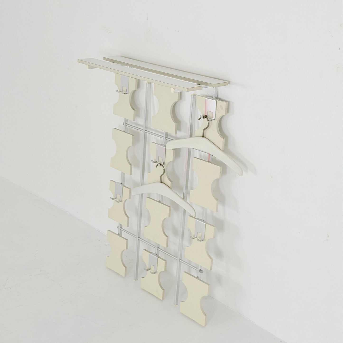 Rare Mid Century Wall Mounted Coat Rack | Modular German Design | 1970s Germany