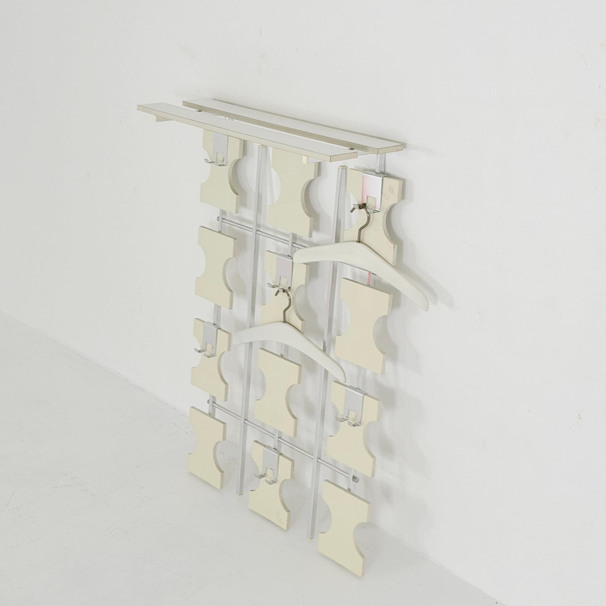 Rare Mid Century Wall Mounted Coat Rack | Modular German Design | 1970s Germany