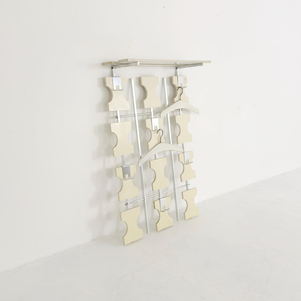 Rare Mid Century Wall Mounted Coat Rack | Modular German Design | 1970s Germany