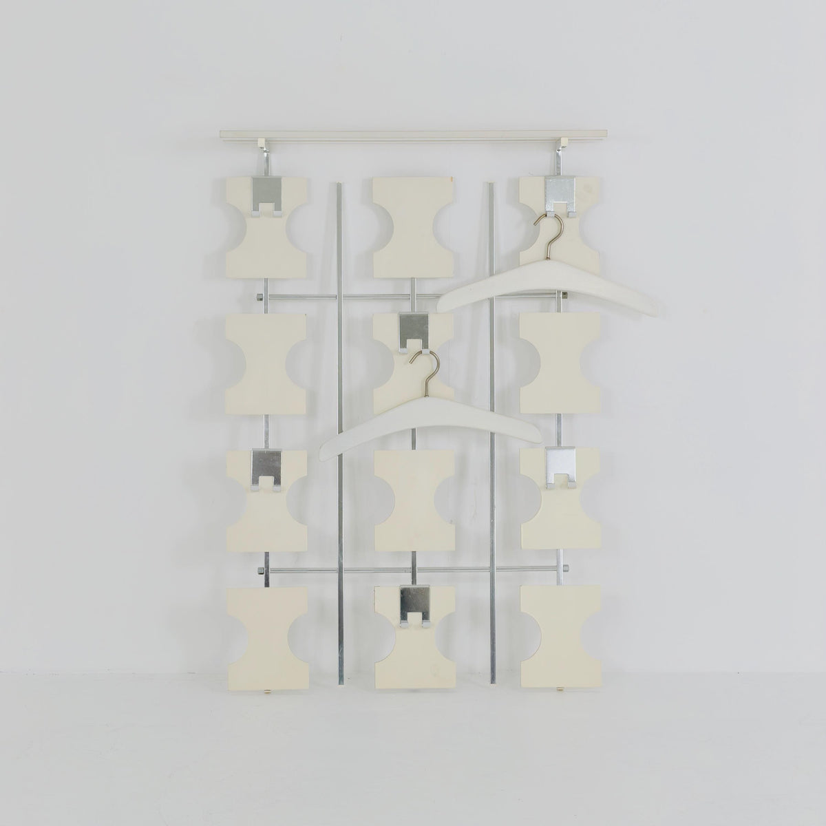 Rare Mid Century Wall Mounted Coat Rack | Modular German Design | 1970s Germany