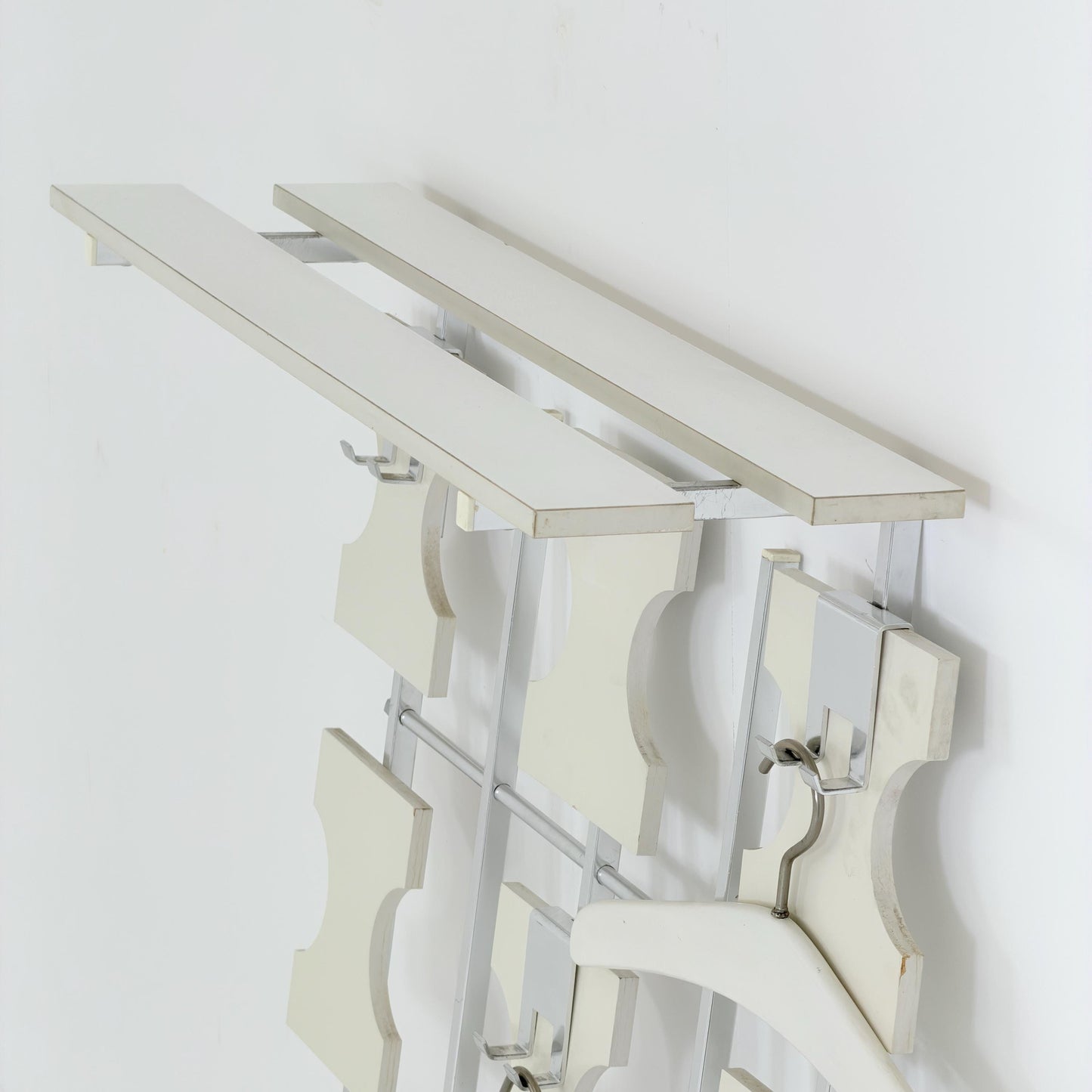 Rare Mid Century Wall Mounted Coat Rack | Modular German Design | 1970s Germany