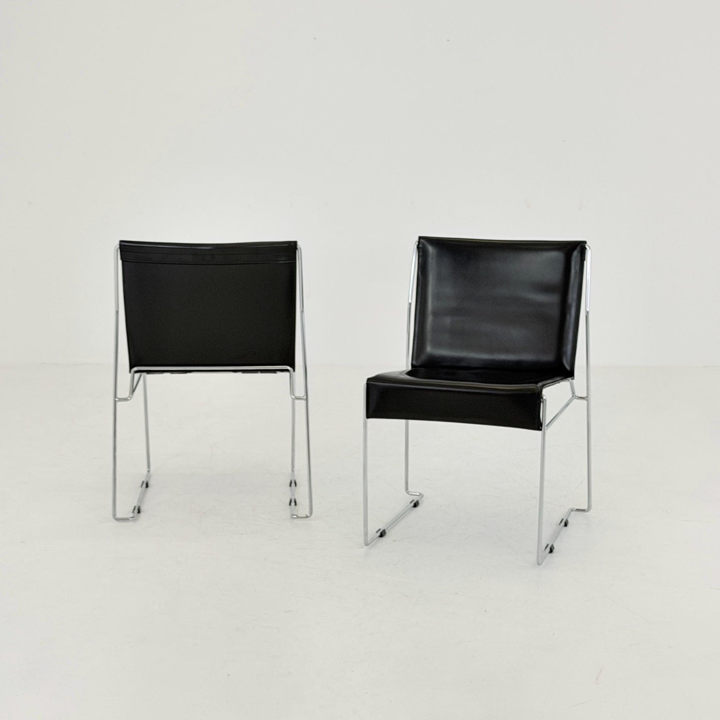 Mid century Bauhaus Chairs by Frag Milano Italy 1980s