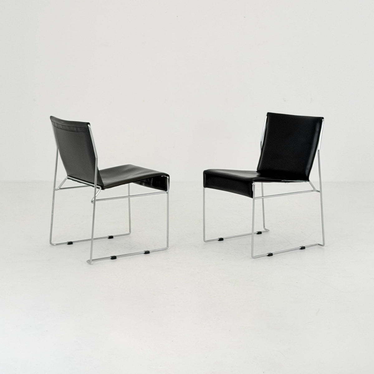 Mid century Bauhaus Chairs by Frag Milano Italy 1980s