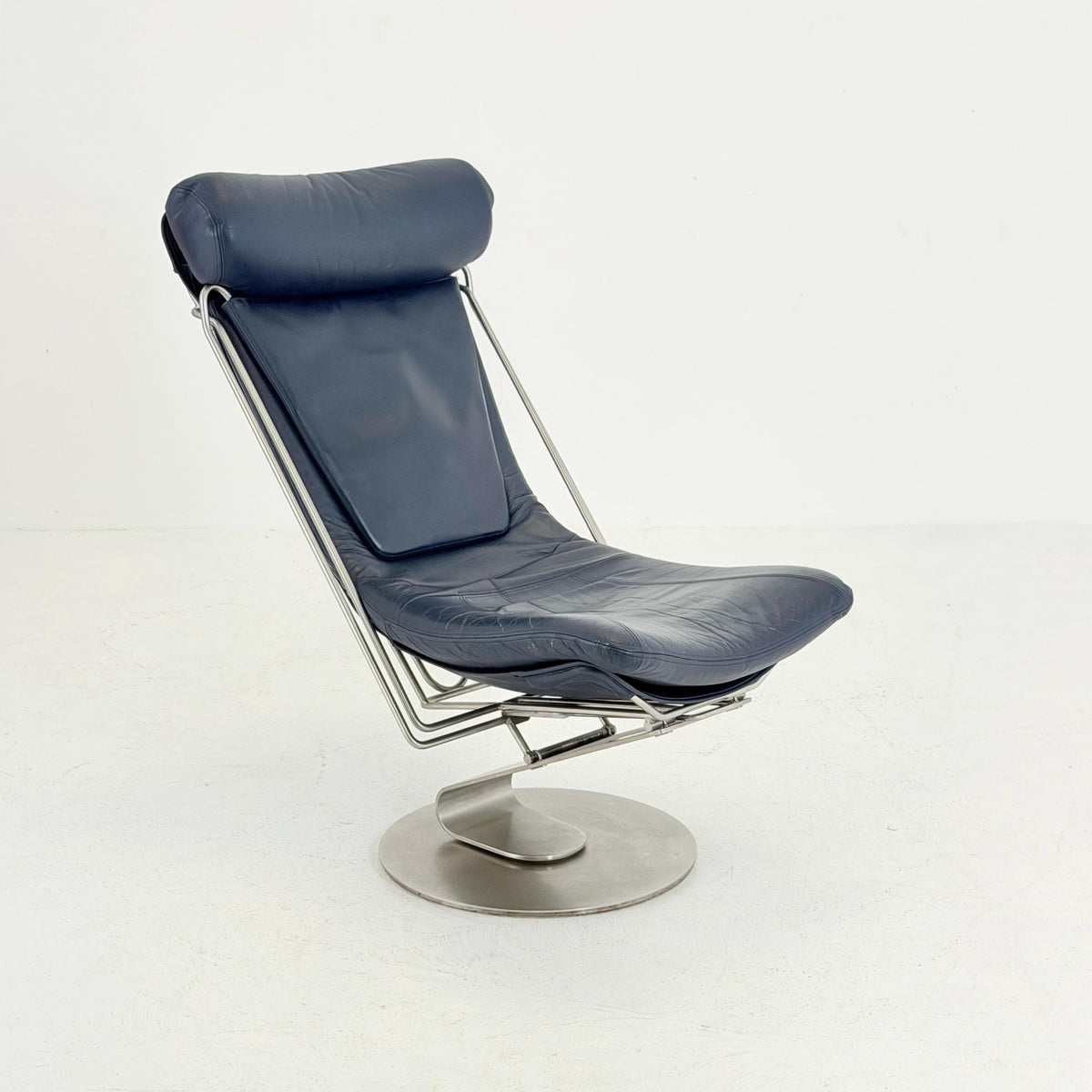 Mid Century Modern Interdane Lounge Chair by Oluf Lund for Stouby Denmark 1990s