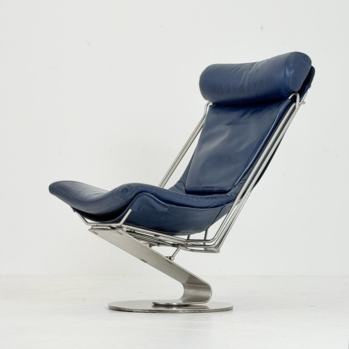 Mid Century Modern Interdane Lounge Chair by Oluf Lund for Stouby Denmark 1990s