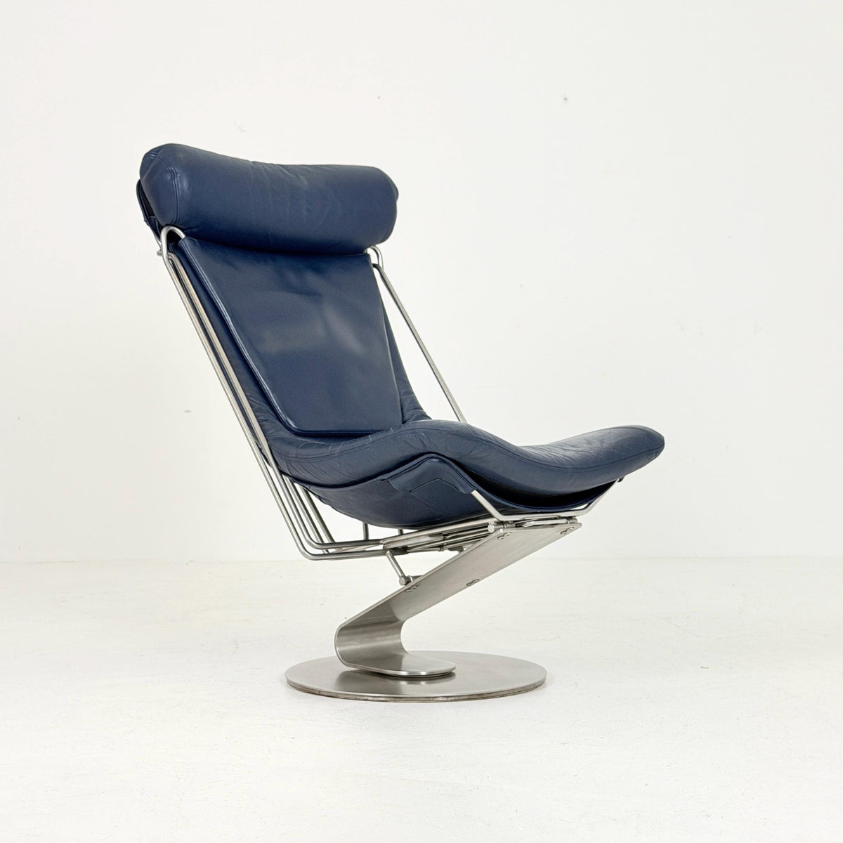 Mid Century Modern Interdane Lounge Chair by Oluf Lund for Stouby Denmark 1990s