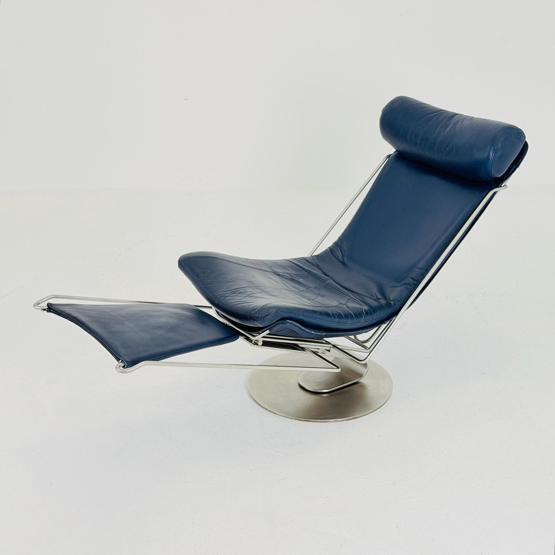 Mid Century Modern Interdane Lounge Chair by Oluf Lund for Stouby Denmark 1990s