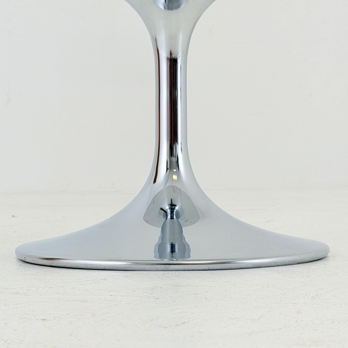 Mid Century Space Age Chrome Tulip Stool by Johanson Design Sweden 1970S