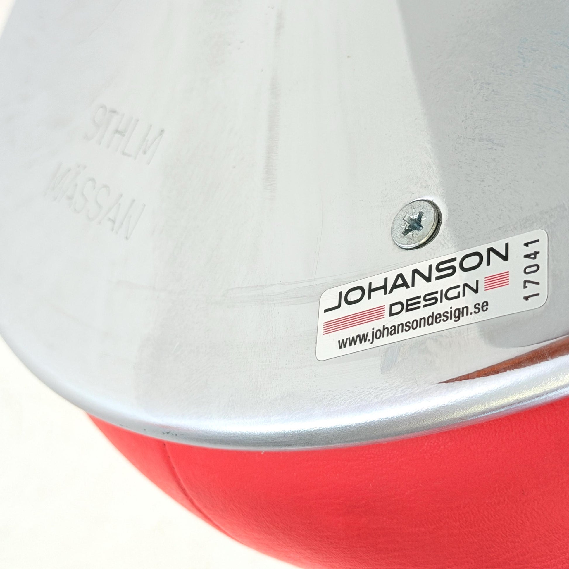 Mid Century Space Age Chrome Tulip Stool by Johanson Design Sweden 1970S