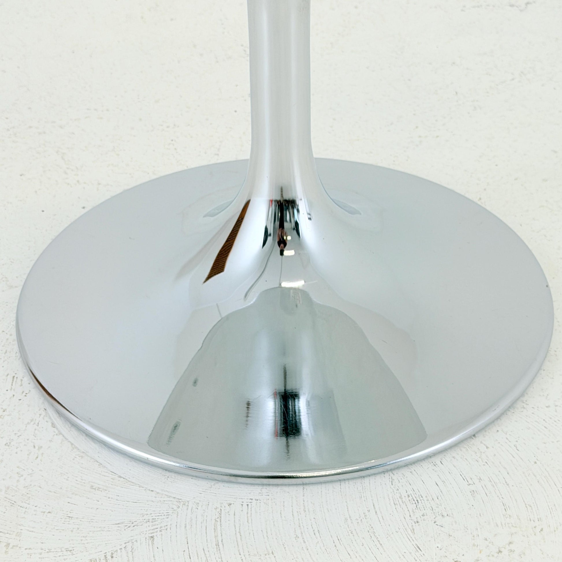 Mid Century Space Age Chrome Tulip Stool by Johanson Design Sweden 1970S
