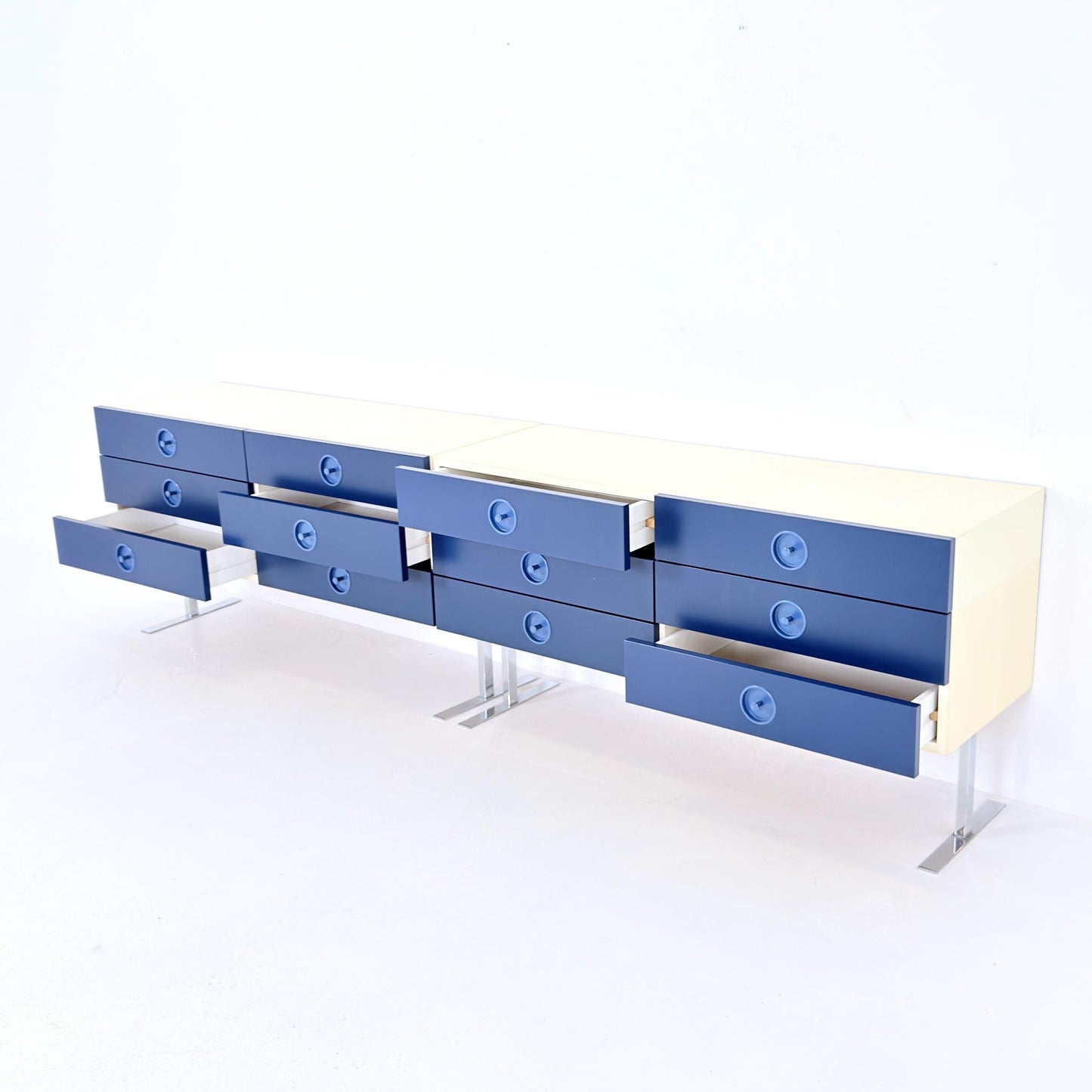 1 of 2 Mid Century Space Age sideboard - chest of drawers by Elco Germany 1970s