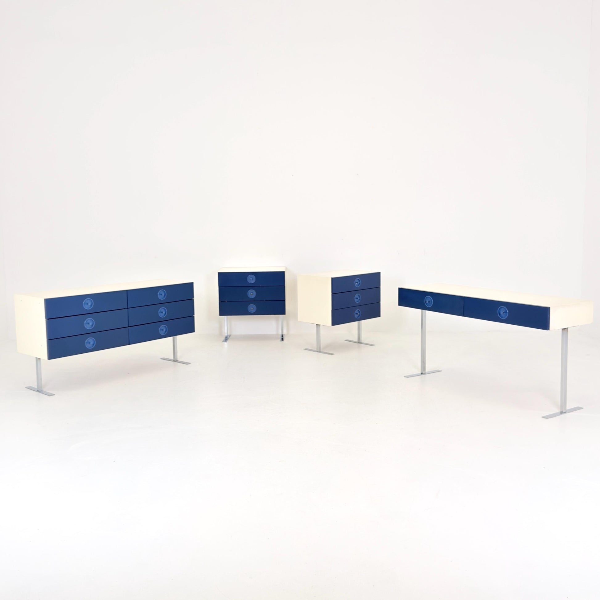 1 of 2 Mid Century Space Age sideboard - chest of drawers by Elco Germany 1970s